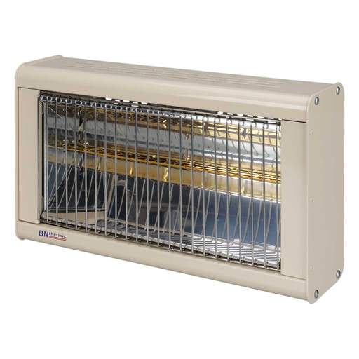 BN Thermic HN3 Series 1.5kW Infrared Halogen Heater Ivory