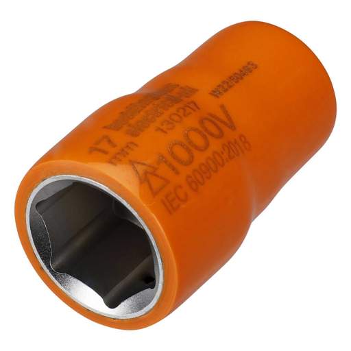 Boddingtons Electrical 17mm Insulated 6 Point 3/8" Socket Drive