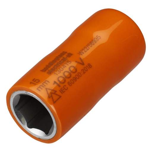 Boddingtons Electrical 15mm Insulated 6 Point 1/2" Socket Drive
