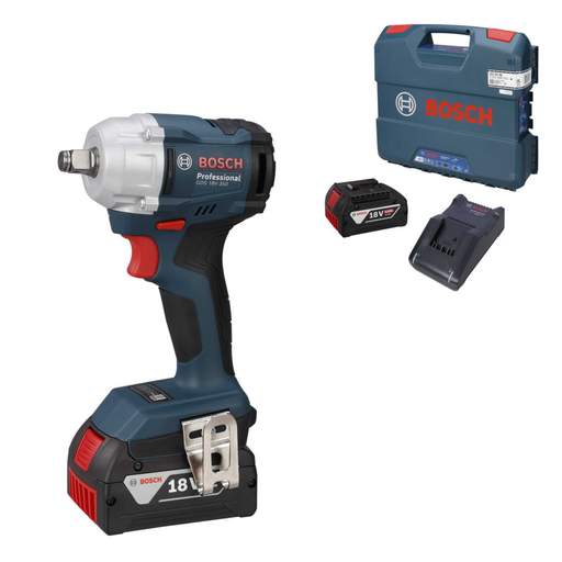 Bosch PRO GDS 18V-350 18V Professional ½" Impact Wrench with 2 x 5.0Ah Batteries