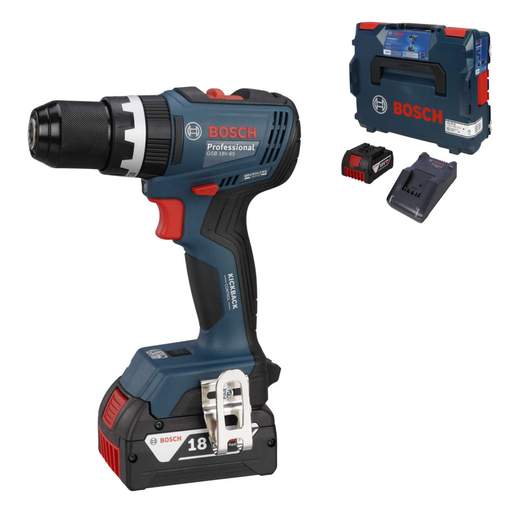 Bosch GSB 18V-65 18V Impact Drill / Driver with 2 x 5.0Ah Batteries