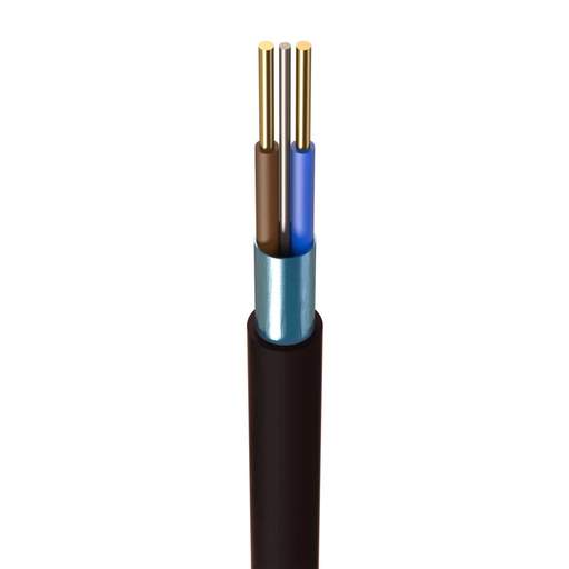 Zeroburn 2.5mm² Fire Performance Cable 2 Core and Earth Black (100m Drum)
