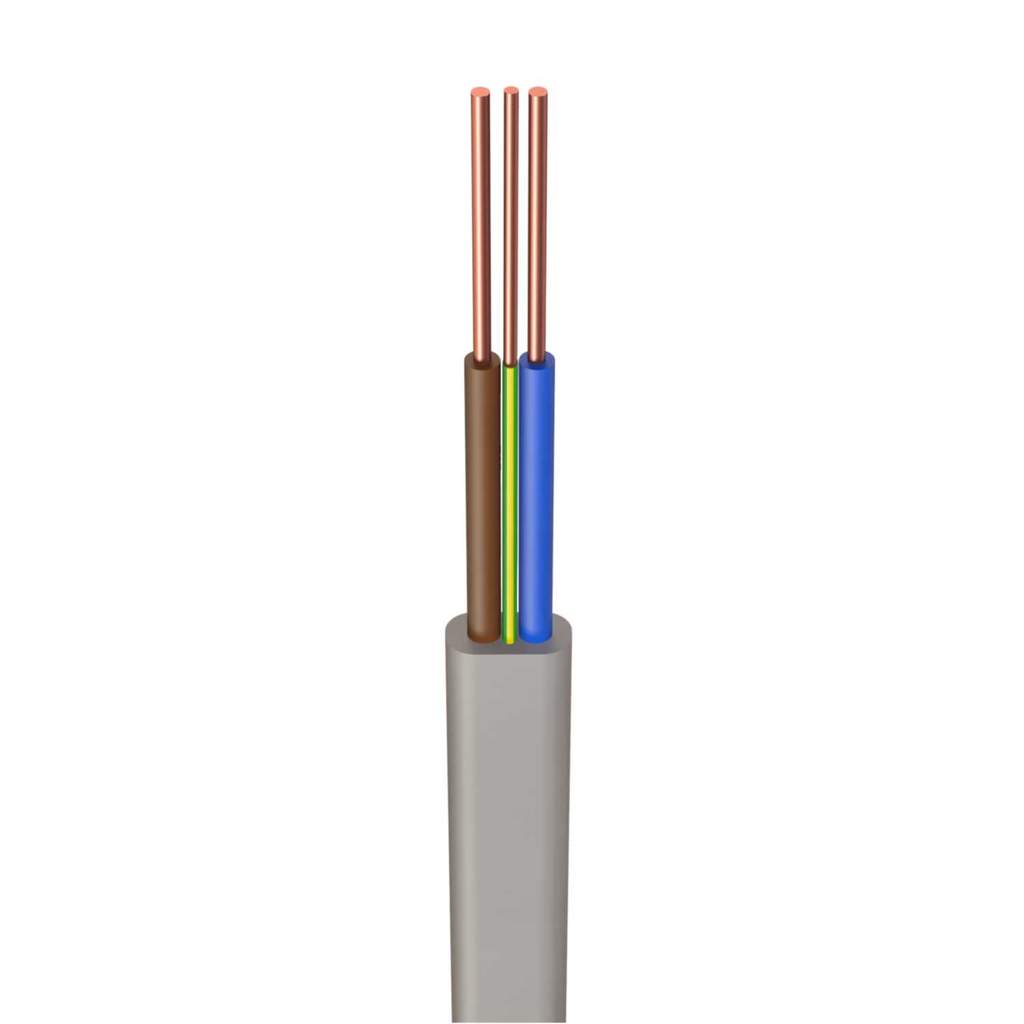 Jayearth H6242Y 10mm² PVC Twin and Insulated Earth Cable Grey