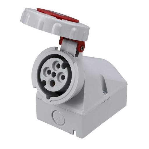Ceenorm 16A 3P+E 415V Wall Mounted Socket IP67 (1137) | CEF