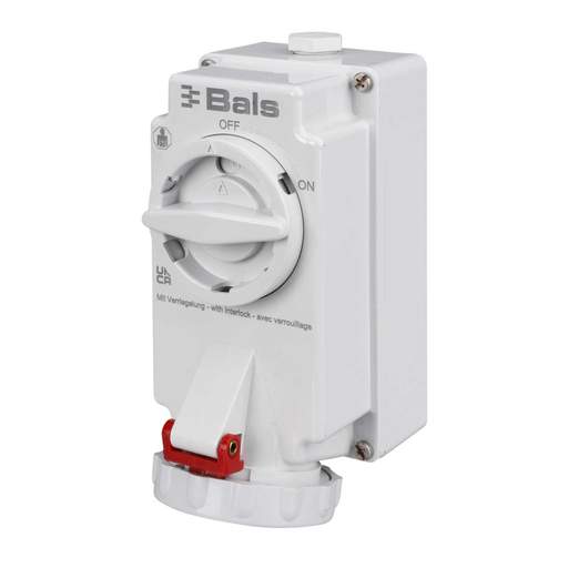 Ceenorm Quick Connect 16A 3P+E 415V Interlocked Socket IP67