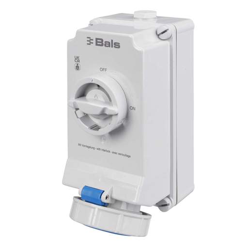 Ceenorm Quick Connect 32A 2P+E 230V Interlocked Socket IP67