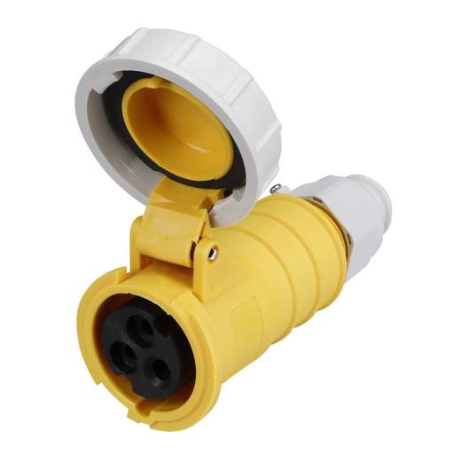 Ceenorm Quick Connect 16A 2P+E 110V Coupler IP67