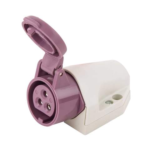 Walther 16A 3 Pole 24V Low Voltage Top Entry Wall Socket IP44