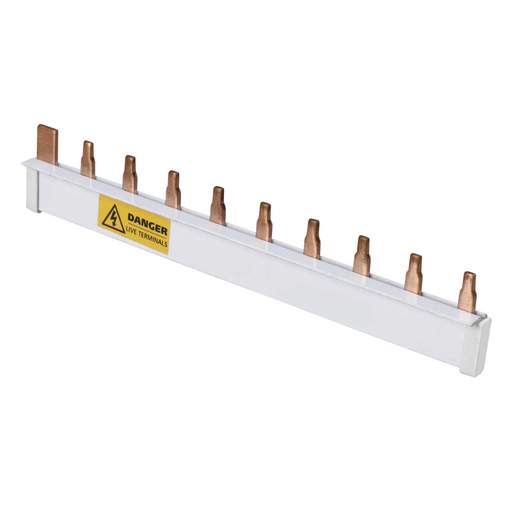 MCG 10 Way Insulated Single Pole Pin Busbar