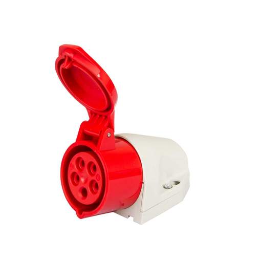 Walther 16A 3 Pin + Neutral + Earth 415V Wall Mounted Socket IP44