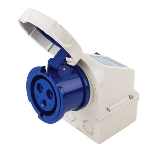 Walther 32A 2P+E 230V Wall Mounted Socket IP67