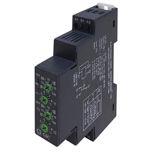 GIC 8A 12-230V AC / DC Asymmetrical Recycler Timer SPCO