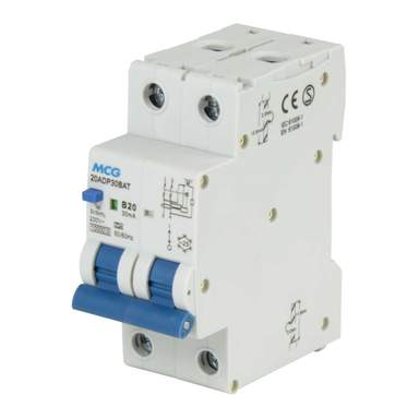Protek B Curve RCBO – Type B Single Pole RCBO – 30mA RCD – Available in 6A, 10A, 16A, 20A, 32A, 40A, 45A, 50A, 63A – Compact Miniature Breaker (10 AMP