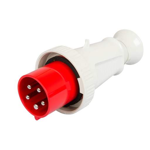Walther 63A 3 Pin + Neutral + Earth 415V Plug IP67