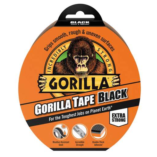 Gorilla Tape Black (32m Roll)