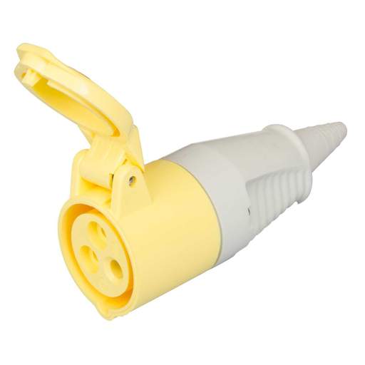 Walther 16A 2 Pin + Earth 110V Flexible Entry Coupler IP44