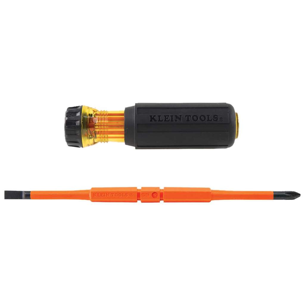 Klein Flip-Blade Insulated Screwdriver Ph2 and SL Bit (32293) | CEF