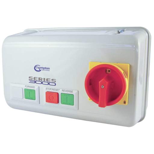 Crompton 5.5kW 12A 400V Direct On Line Reversing Starter with Isolator No Overload