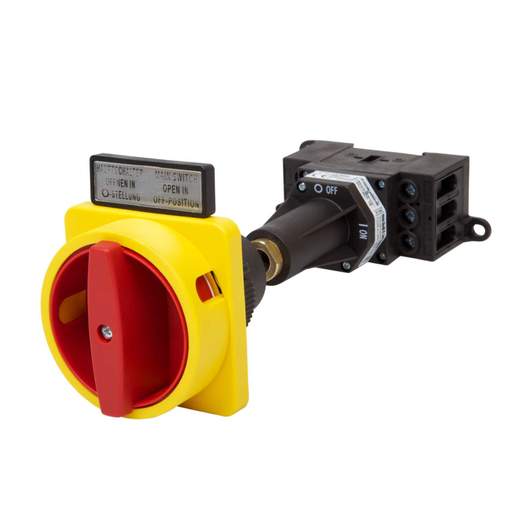 Salzer 32A 3 Pole Rear Mounting Metal Shaft Door Interlocked Isolator IP66