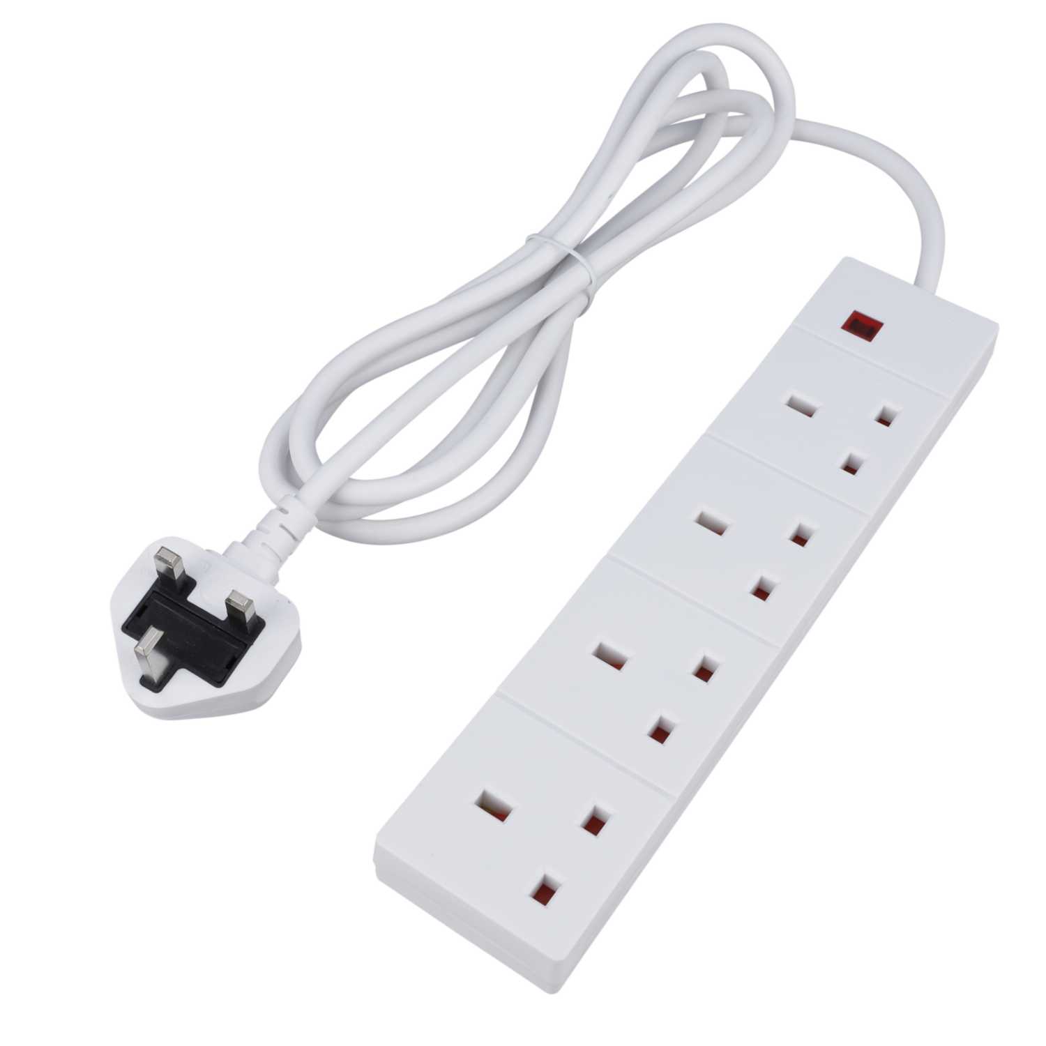F4P 13A 2m 4 Gang Extension Lead with Neon (413TSL) | CEF