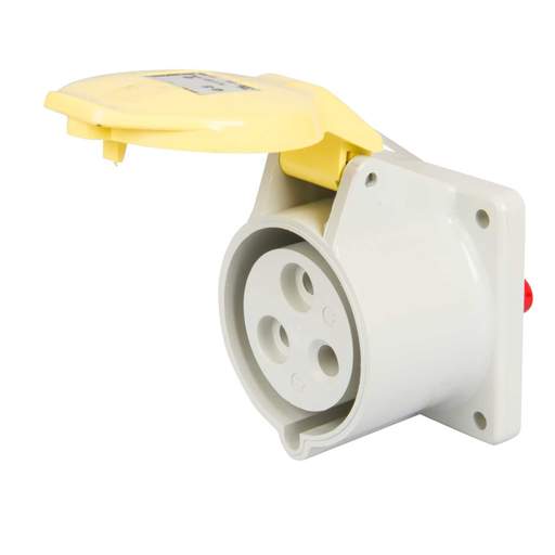 Walther 32A 2P+E 110V Panel Mounted Socket IP44