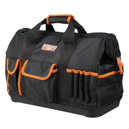 Bahco 19" Closed Top Fabric Tool Bag with Rigid Base