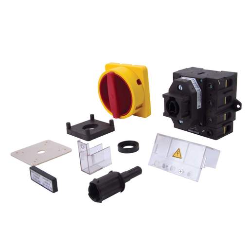 Salzer 100A 4 Pole Rear Mounting Plastic Shaft Door Interlocked Isolator IP66