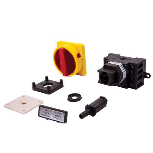 Salzer 25A 4 Pole Rear Mounting Plastic Shaft Door Interlocked Isolator IP66