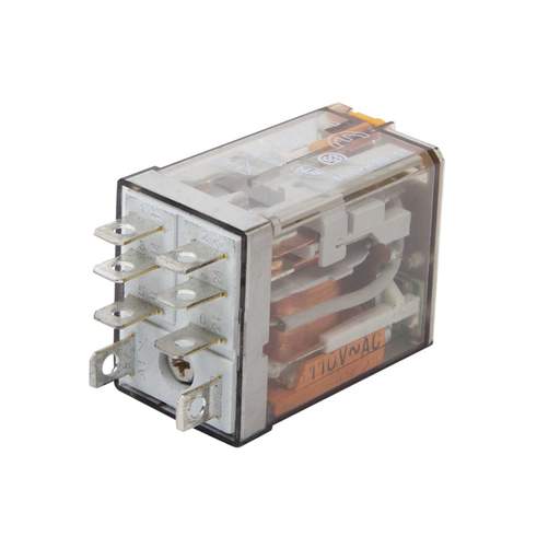 Finder 8 Pin 110V AC 12A 2 Pole Mini Plug In Relay complete with LED and Flag Indication