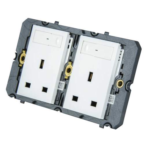 Legrand Arteor with Netatmo 2 Gang Connected Socket Outlet White