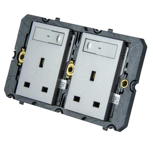 Legrand Arteor with Netatmo 2 Gang Connected Socket Outlet Magnesium