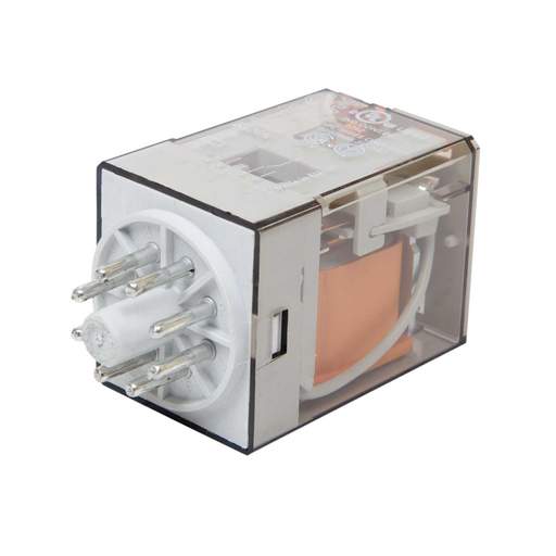 Finder 8 Pin 12V AC 10A 2 Pole Octal Base Plug In Relay complete with Flag Indication