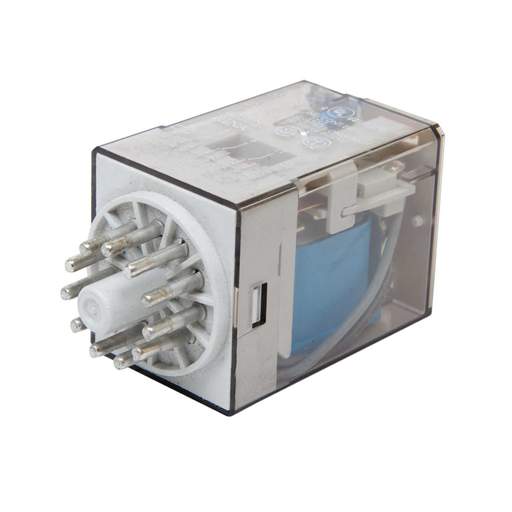 Finder 11 Pin 12V DC 10A 3 Pole Octal Base Plug In Relay complete with Flag Indication
