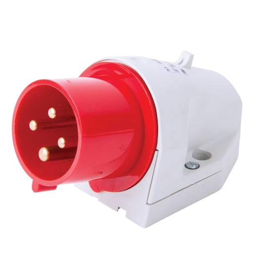 Walther 32A 3 Pin + Earth 415V Wall Mounted Appliance Inlet IP44