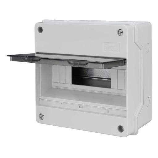 MCG 12 Module Insulated Enclosure with Snap Closing Tinted Window and DIN Rail