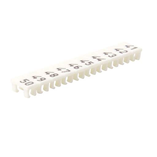 Wieland 41-50 Numbered Marker Strips for WK2.5U Terminals (Pack of 25 Strips)