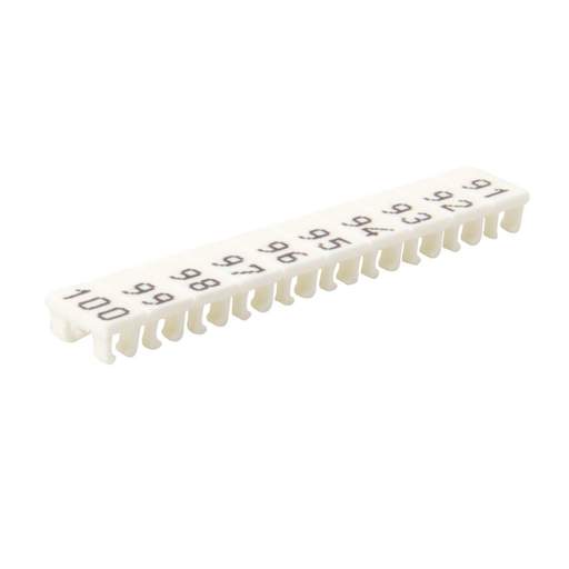 Wieland 91-100 Numbered Marker Strips for WK2.5U Terminals (Pack of 25 Strips)