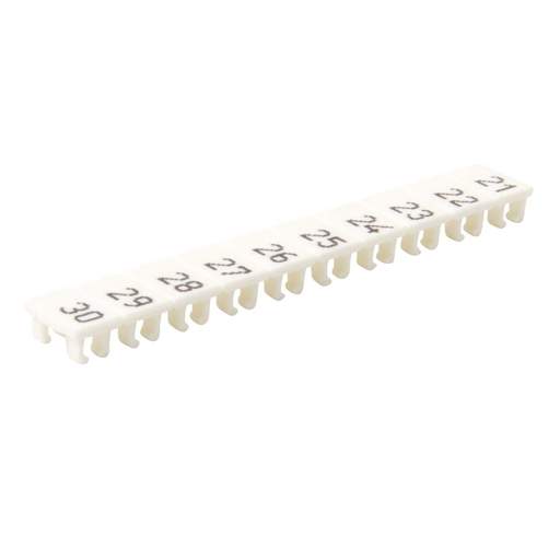 Wieland 21-30 Numbered Marker Strips for WK4U Terminals (Pack of 25 Strips)
