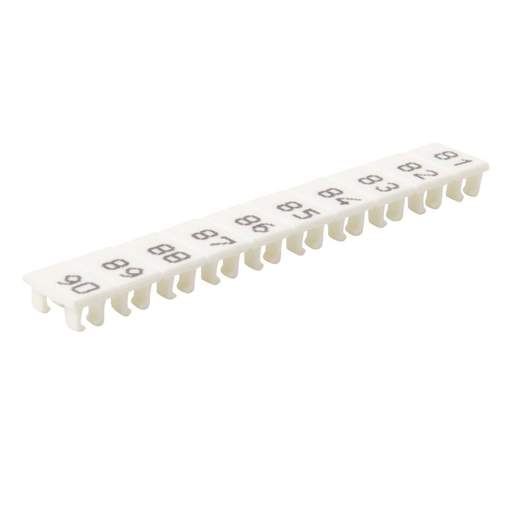 Wieland 81-90 Numbered Marker Strips for WK4U Terminals (Pack of 25 Strips)