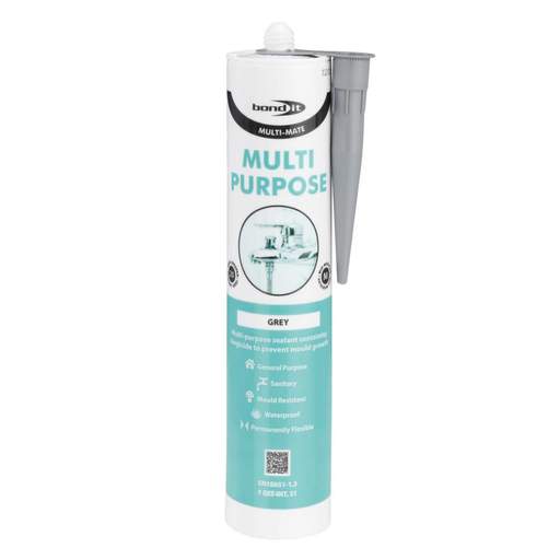 Bond-it Multi-Mate Multi Purpose Silicone Grey 300ml