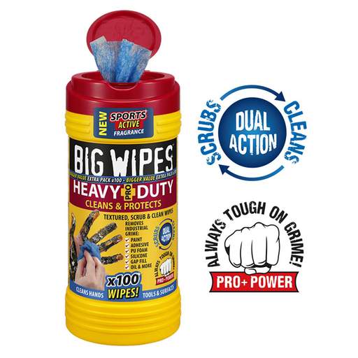 Big Wipes Heavy Duty Pro+ Wipes Tub of 100