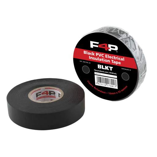 F4P 19mm x 33m PVC Insulation Tape Black