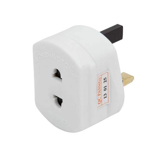 F4P Shave Adaptor White 1A Fused