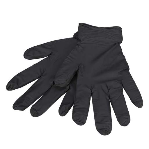 Tough Glove Large Boa Pro Nitrile Gloves Black (Pack of 100)