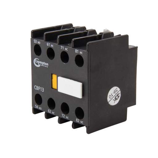 Crompton Top Mount Auxiliary 1 Normally Open and 3 Normally Closed - 10A Maximum Rated