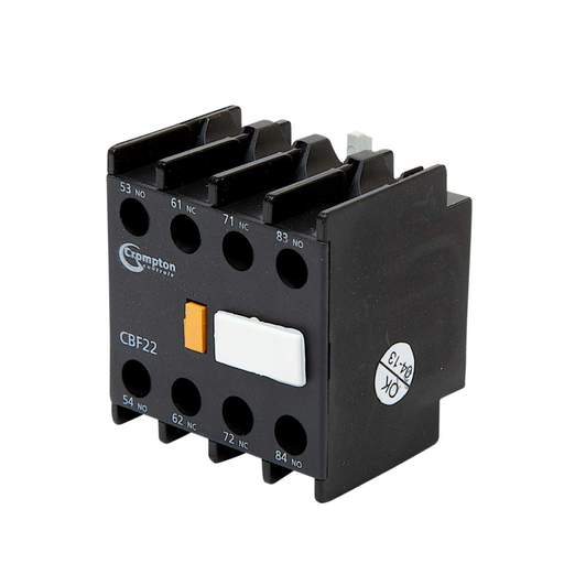 Crompton Top Mount Auxiliary 2 Normally Open and 2 Normally Closed - 10A Maximum Rated