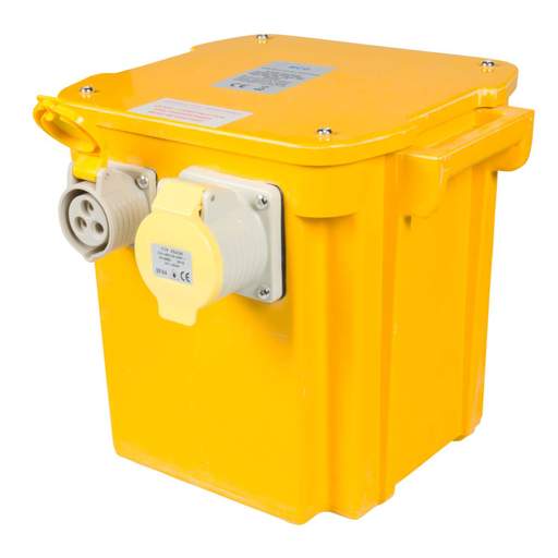MCG 5.25kVA Single Phase Portable Tool Transformer 110V complete with 2 x 16A 2P+E 110V and 1 x 32A 2P+E 110V Sockets Fitted