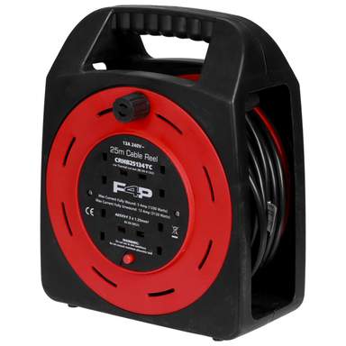 Rallonge Électrique Type G Britannique 4 Prises - 2 Mètres - Filtre Anti-Parasite & Protection Surtension 13A - RS Pro