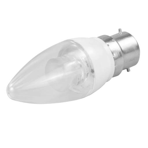 Fusion 5W BC LED Dimmable Candle Lamp Clear 2700K