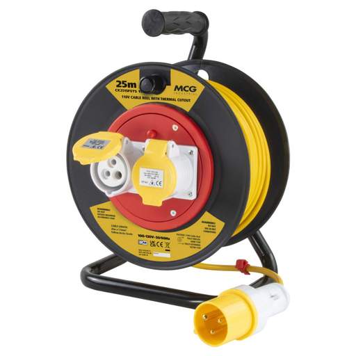 MCG 16A 25m 110V Floor Standing Cable Reel